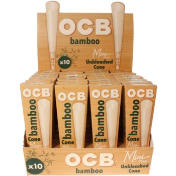 OCB - BAMBOO UNBLEACHED CONE MINI (PACK OF 32) (MSRP $2.99 EACH)